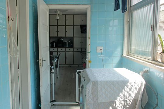 Área de Serviço de apartamento para alugar com 3 quartos, 100m² em Ponta da Praia, Santos