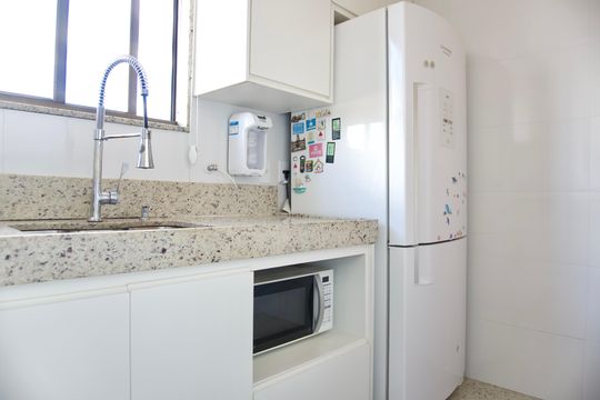 Cozinha de apartamento à venda com 3 quartos, 178m² em Palmares, Belo Horizonte