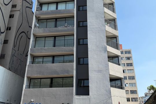 fachada de kitnet/studio para alugar com 1 quarto, 17m² em Campos Elíseos, São Paulo