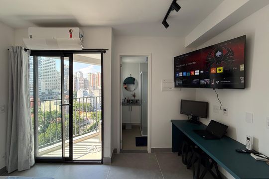 quarto de kitnet/studio para alugar com 1 quarto, 17m² em Campos Elíseos, São Paulo