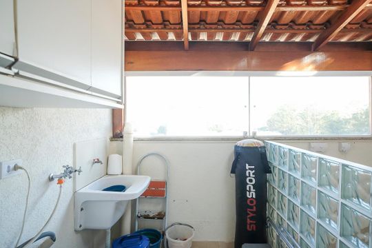 Área de serviço de apartamento à venda com 3 quartos, 152m² em Santa Maria, São Caetano do Sul