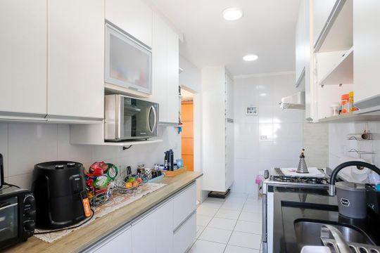 Cozinha de apartamento à venda com 3 quartos, 152m² em Santa Maria, São Caetano do Sul