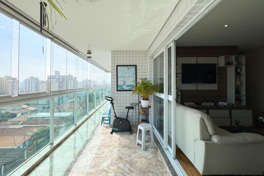 Sacada  de apartamento para alugar com 3 quartos, 99m² em Jardim do Mar, São Bernardo do Campo