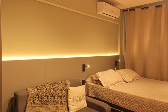 Studio de kitnet/studio para alugar com 1 quarto, 30m² em Gonzaga, Santos