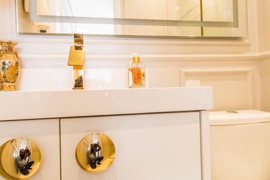 Banheiro da Suíte de apartamento à venda com 2 quartos, 89m² em Residencial Zero (tambore), Barueri