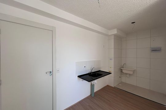 Cozinha  de apartamento para alugar com 2 quartos, 34m² em Usina Piratininga, São Paulo