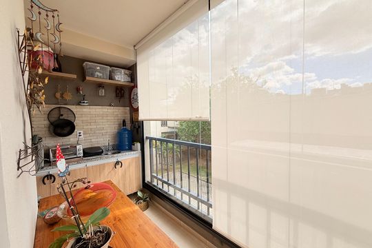 Sacada de apartamento à venda com 2 quartos, 59m² em Medeiros, Jundiaí