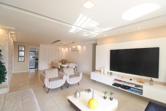 Sala de apartamento à venda com 4 quartos, 166m² em Barra Olímpica, Rio de Janeiro
