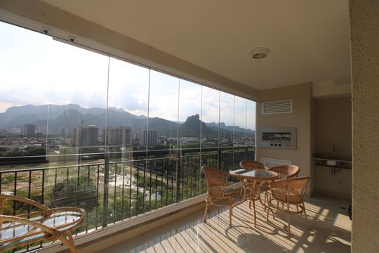 Suíte 4 - Vista de apartamento à venda com 4 quartos, 166m² em Barra Olímpica, Rio de Janeiro