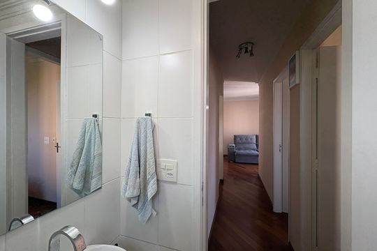 Banheiro de apartamento à venda com 2 quartos, 49m² em Jardim Felicidade (zona Oeste), São Paulo