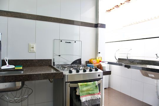 Cozinha de apartamento para alugar com 3 quartos, 95m² em Cidade Nova, Belo Horizonte