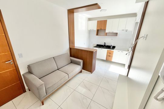 Sala  de apartamento para alugar com 2 quartos, 32m² em Carandiru, São Paulo
