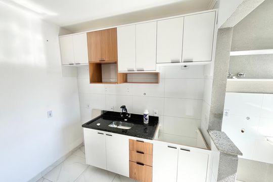 Cozinha de apartamento para alugar com 2 quartos, 32m² em Carandiru, São Paulo
