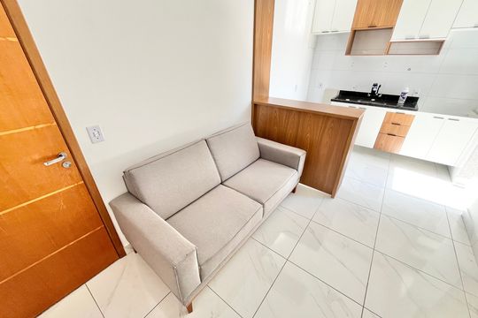 Sala  de apartamento para alugar com 2 quartos, 32m² em Carandiru, São Paulo