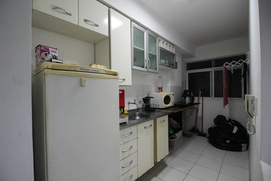Cozinha de apartamento à venda com 2 quartos, 48m² em Jacarepaguá, Rio de Janeiro