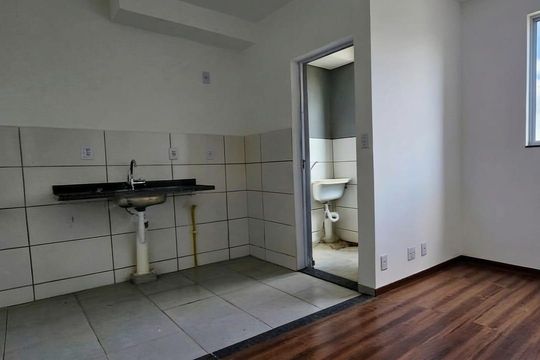 Cozinha de apartamento para alugar com 2 quartos, 45m² em Jardim Espanha, Uberlândia