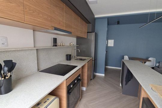 Cozinha de apartamento para alugar com 1 quarto, 36m² em Santana, São Paulo
