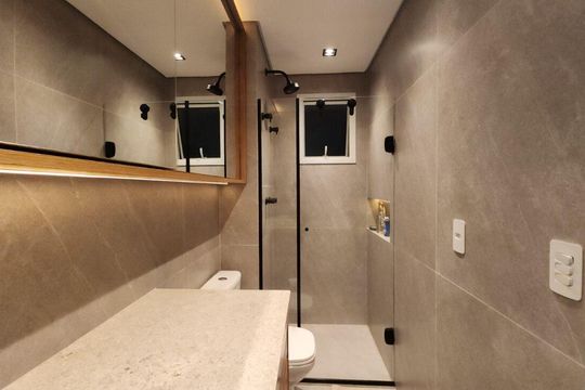 Banheiro de apartamento para alugar com 1 quarto, 36m² em Santana, São Paulo