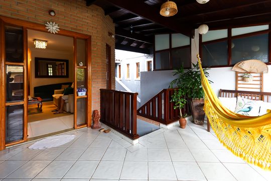 Varanda de casa de condomínio à venda com 4 quartos, 220m² em Parque Monte Alegre, Taboão da Serra