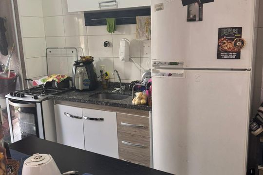 Cozinha de apartamento à venda com 2 quartos, 49m² em Jardim Umarizal, São Paulo