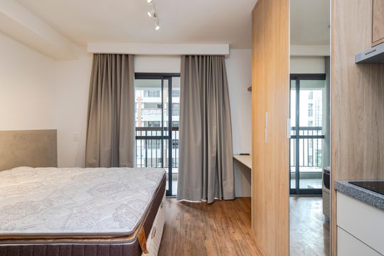 Studio de kitnet/studio para alugar com 1 quarto, 26m² em Vila Cordeiro, São Paulo
