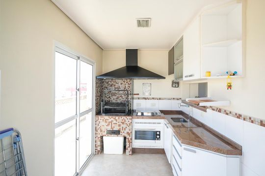 Área gourmet de apartamento à venda com 3 quartos, 188m² em Santa Maria, São Caetano do Sul