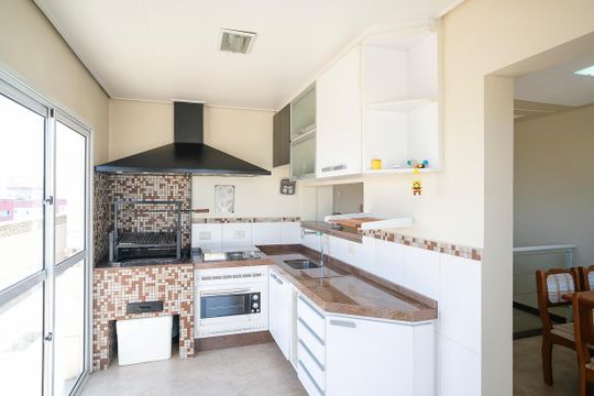 Área gourmet de apartamento à venda com 3 quartos, 188m² em Santa Maria, São Caetano do Sul
