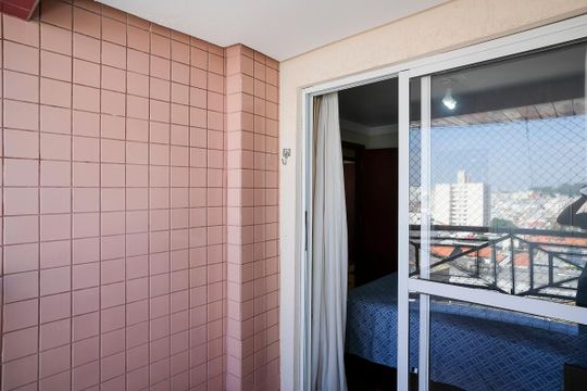 Varanda da suíte de apartamento à venda com 3 quartos, 188m² em Santa Maria, São Caetano do Sul