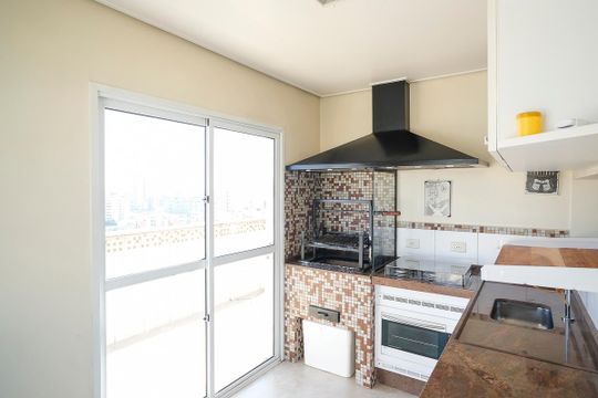 Área gourmet de apartamento à venda com 3 quartos, 188m² em Santa Maria, São Caetano do Sul