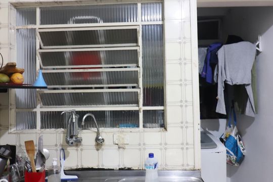 Cozinha e Área de Serviço de apartamento para alugar com 2 quartos, 62m² em Vila Santa Luzia, São Bernardo do Campo