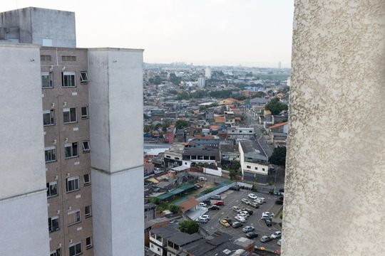 Vista da Sala de apartamento à venda com 2 quartos, 43m² em Vila Carmosina, São Paulo