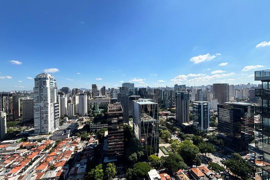 Vista de kitnet/studio à venda com 1 quarto, 77m² em Vila Olímpia, São Paulo