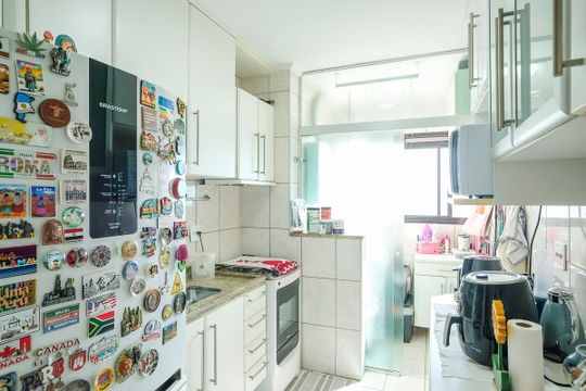 Cozinha de apartamento à venda com 3 quartos, 67m² em Rudge Ramos, São Bernardo do Campo