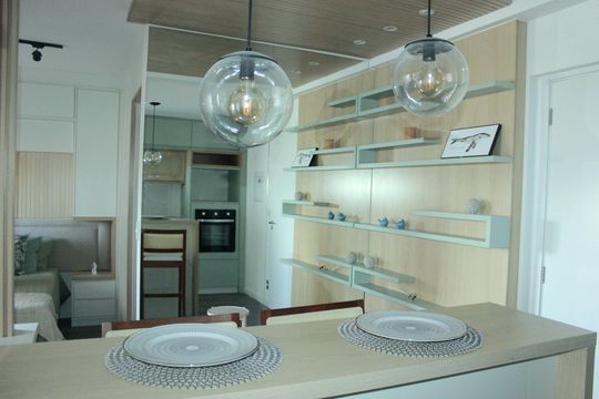 Cozinha  de apartamento para alugar com 1 quarto, 51m² em Picanço, Guarulhos
