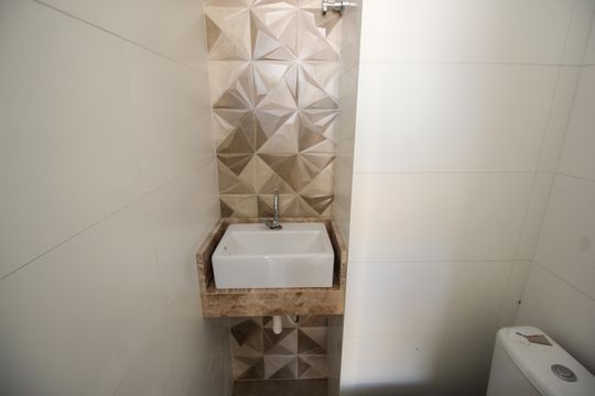 Lavabo de apartamento à venda com 2 quartos, 90m² em Vila Curuçá, Santo André