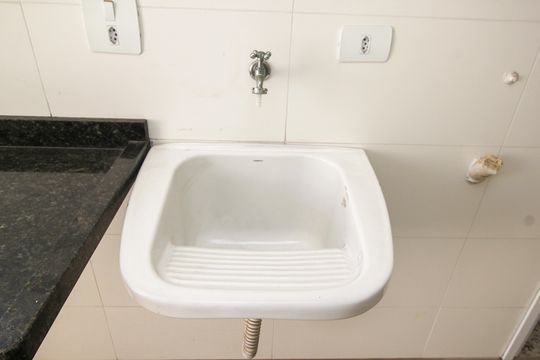 Área de Serviço de apartamento à venda com 2 quartos, 90m² em Vila Curuçá, Santo André