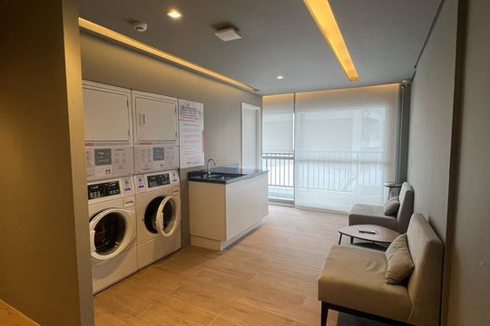 Área comum de apartamento à venda com 1 quarto, 35m² em Jardim das Acacias, São Paulo