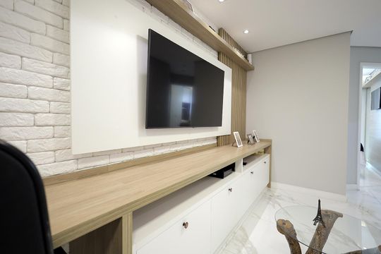 Sala de apartamento para alugar com 2 quartos, 90m² em Jardim Cambui, Santo André