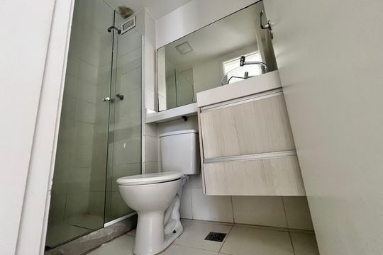 Banheiro de apartamento para alugar com 2 quartos, 48m² em Vicente de Carvalho, Rio de Janeiro