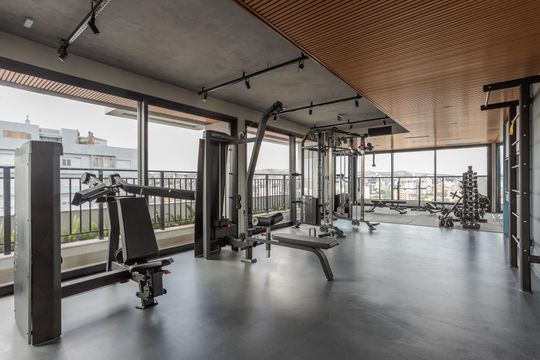 Área comum - Academia de kitnet/studio para alugar com 1 quarto, 25m² em Rio Branco, Porto Alegre