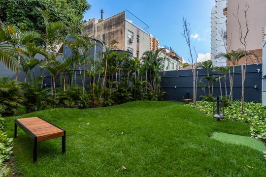 Área comum - Espaço Pet de kitnet/studio para alugar com 1 quarto, 25m² em Rio Branco, Porto Alegre