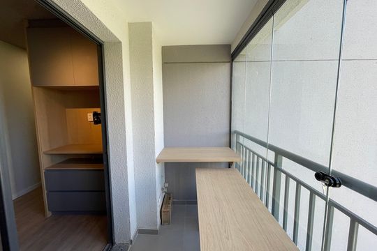 Varanda de kitnet/studio à venda com 1 quarto, 28m² em Butantã, São Paulo