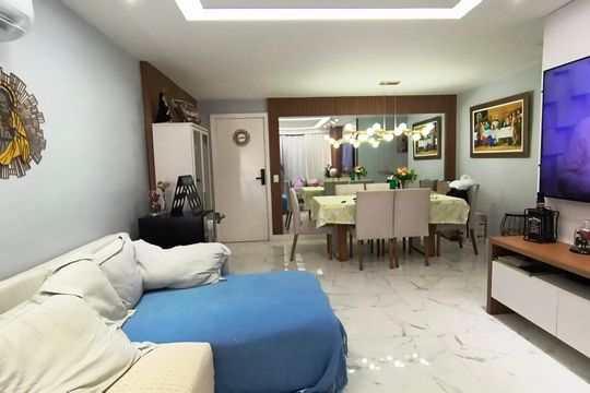 Sala de apartamento para alugar com 3 quartos, 202m² em Recreio dos Bandeirantes, Rio de Janeiro