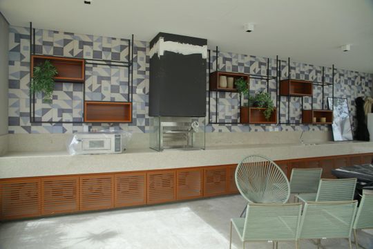 Área comum - Churrasqueira de apartamento à venda com 2 quartos, 76m² em Planalto, São Bernardo do Campo