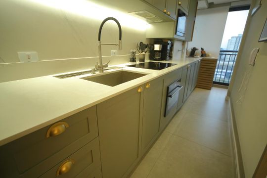 Cozinha  de apartamento à venda com 2 quartos, 76m² em Planalto, São Bernardo do Campo