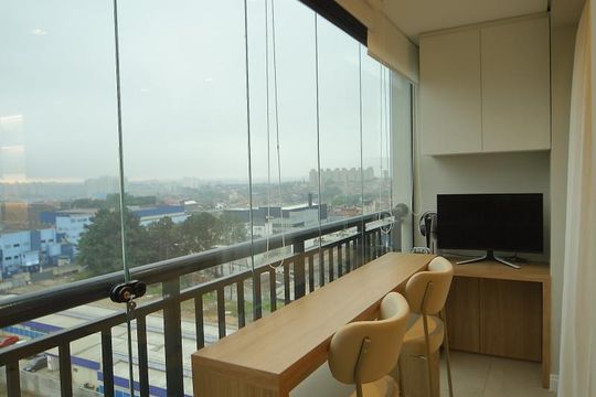 Varanda da Sala de apartamento à venda com 2 quartos, 76m² em Planalto, São Bernardo do Campo