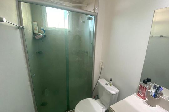 Banheiro de apartamento à venda com 2 quartos, 59m² em Nova Vista, Belo Horizonte