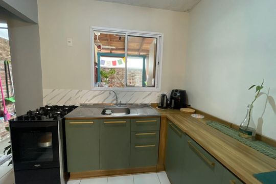 Cozinha de casa de condomínio à venda com 2 quartos, 105m² em Canudos, Novo Hamburgo