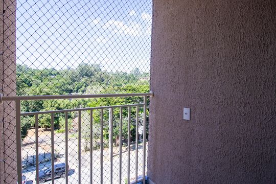 Varanda da Sala de apartamento para alugar com 2 quartos, 45m² em Rio Cotia, Cotia