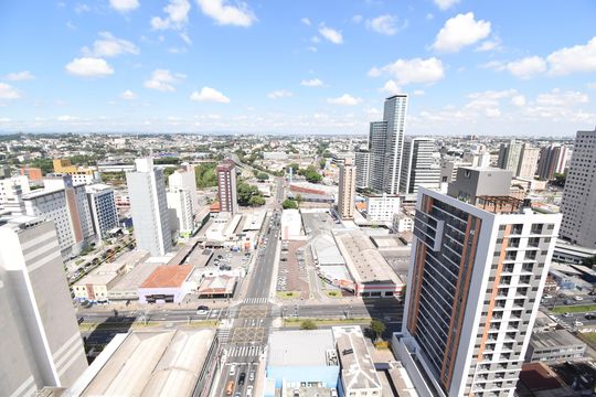 Vista do Prédio de kitnet/studio para alugar com 1 quarto, 38m² em Centro, Curitiba
